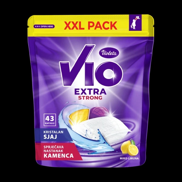 Violeta Vio Extra strong Kapsule za strojno pranje posuda 43 kom - Akcija u trgovini Ribola