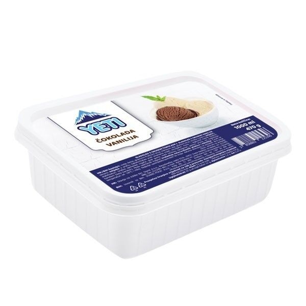 Sladoled 1 l/ 450 g Yeti - Akcija u trgovini Stanić Diskont
