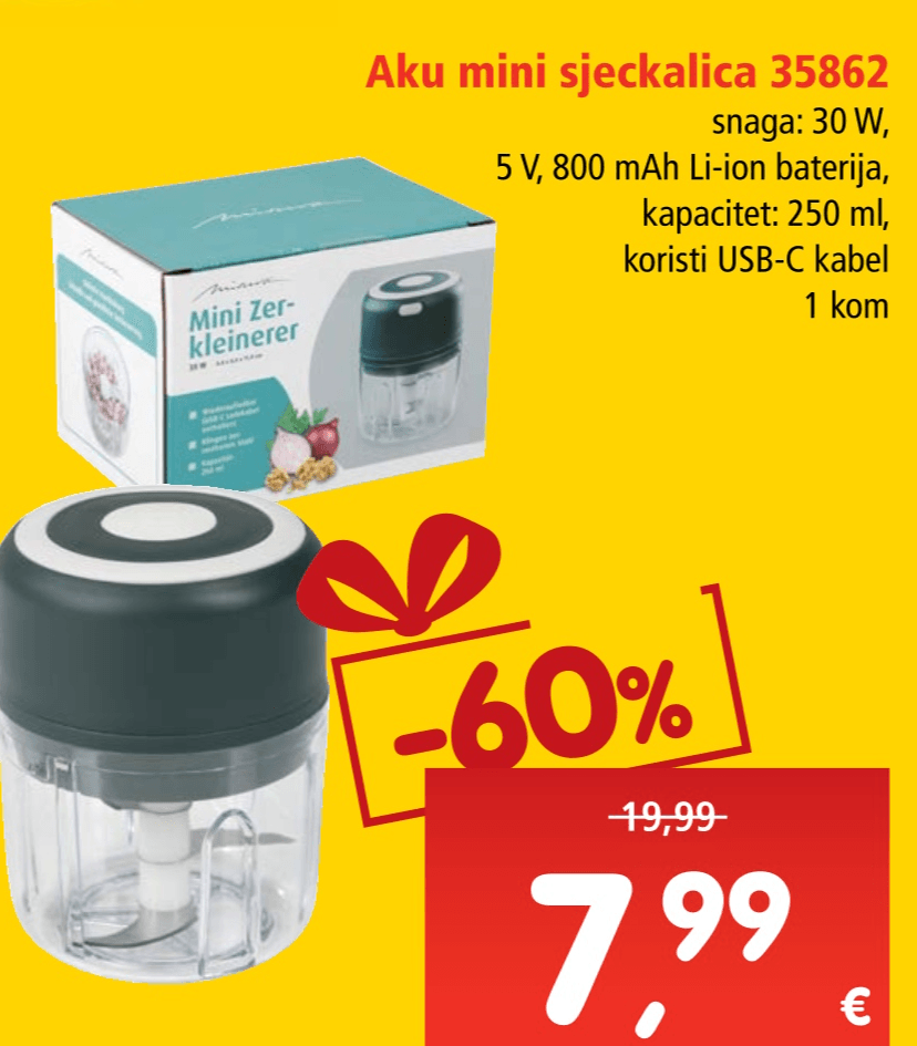 Aku mini sjeckalica 35862 1 kom - Akcija u trgovini Interspar