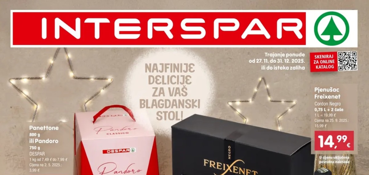 Interspar katalog Delicije od 27.11. do 31.12.2025