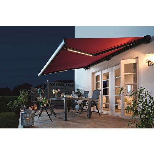 Kazetna tenda s LED rasvjetom š 250 x d 150 cm, maks. površina 3,75 m² - Akcija u trgovini Bauhaus