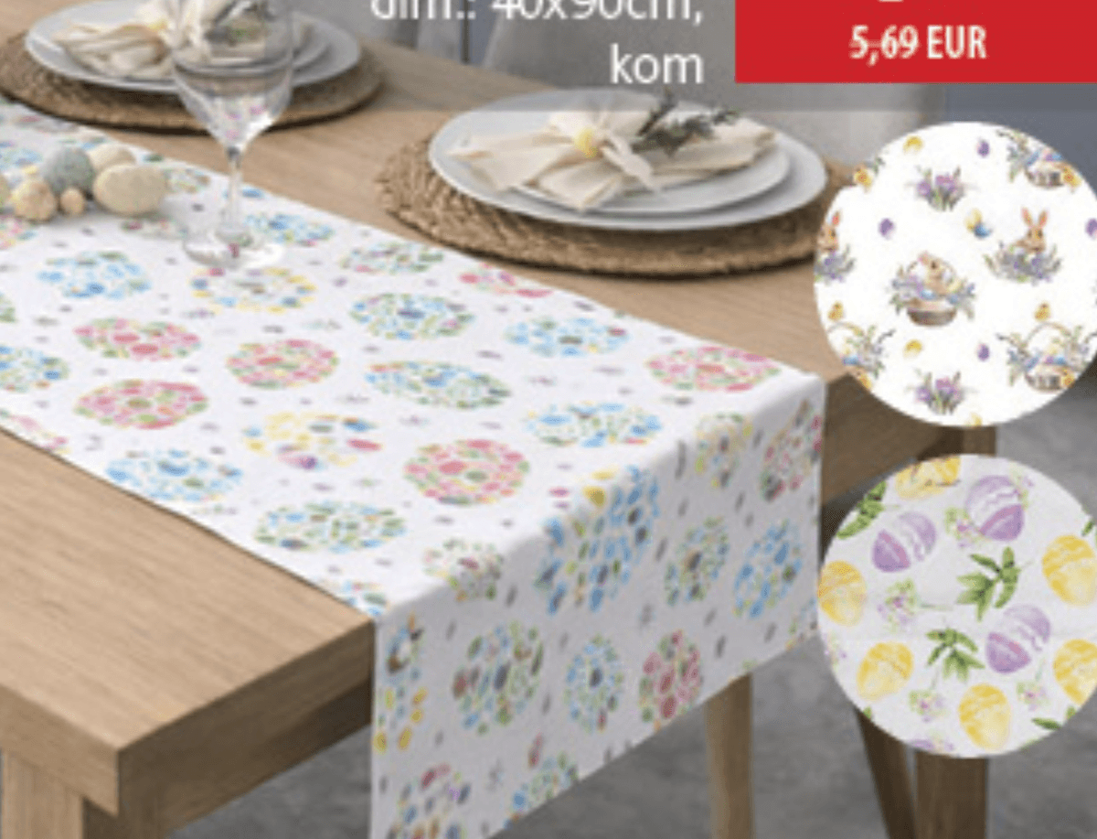 Nadstolnjak zeko u košari - Akcija u trgovini Konzum