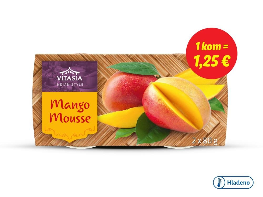 VITASIA Mango mousse 2 x 80 g - Akcija u trgovini Lidl