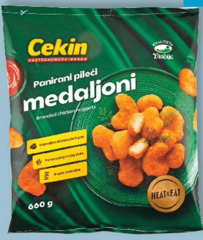 Panirani pileći medaljoni Cekin 660 g - Akcija u trgovini Stanić Diskont