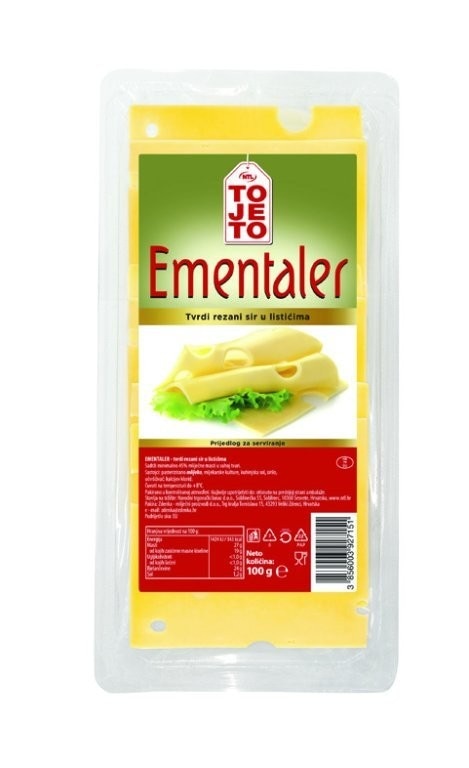 Sir ementaler rezani 100 g ToleTo Akcija u trgovini NTL