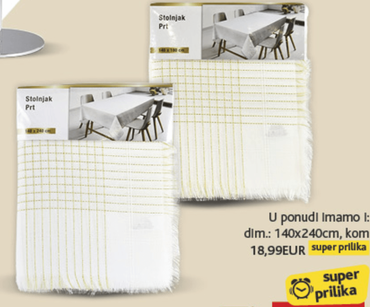 Stolnjak - Akcija u trgovini Konzum