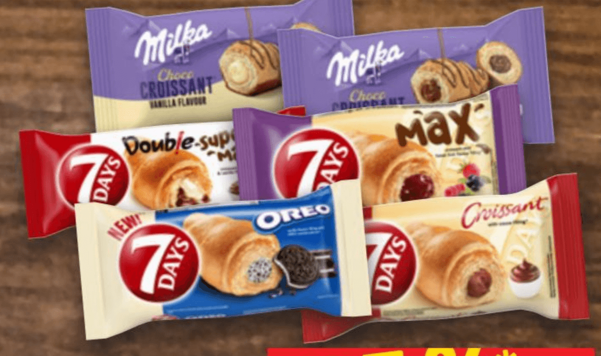 7 Days ili Milka croissant od 50 g do 110 g Akcija u trgovini Spar
