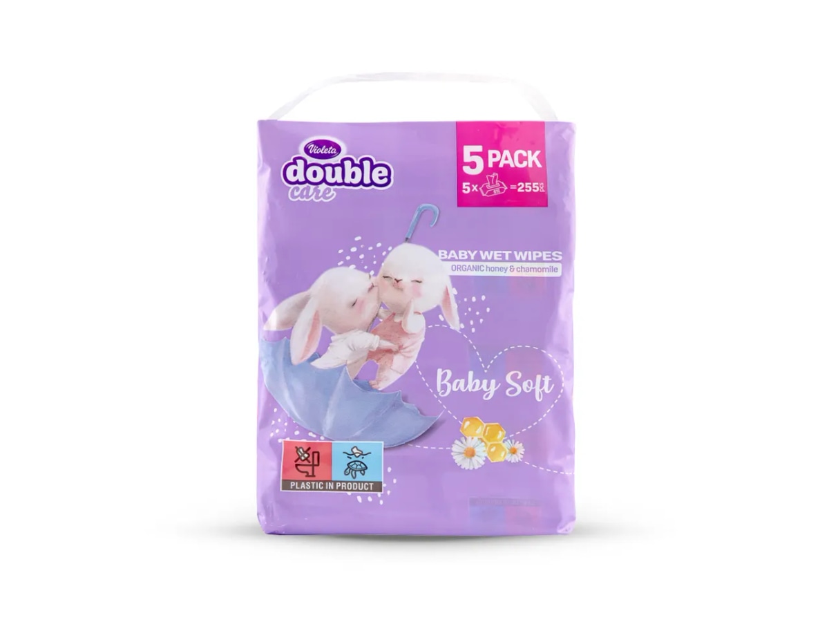 VIOLETA Vlažne maramice Baby Soft XXL 5 x 51 kom - Akcija u trgovini Lidl