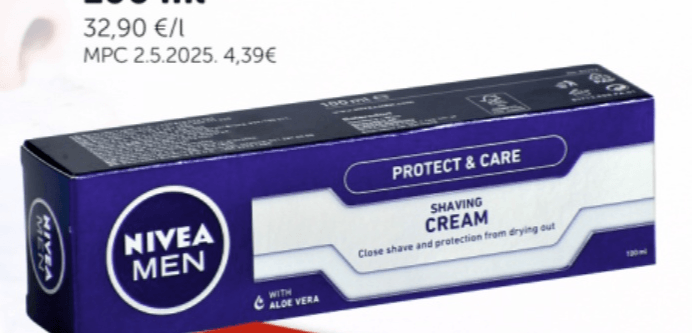 Krema Nivea Za brijanje 100 ml - Akcija u trgovini Boso