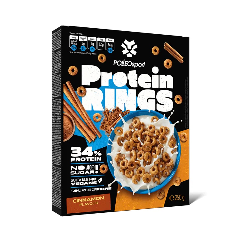 Polleo Cinnamon Protein Rings 250 g Polleo sport Akcija u trgovini Bipa