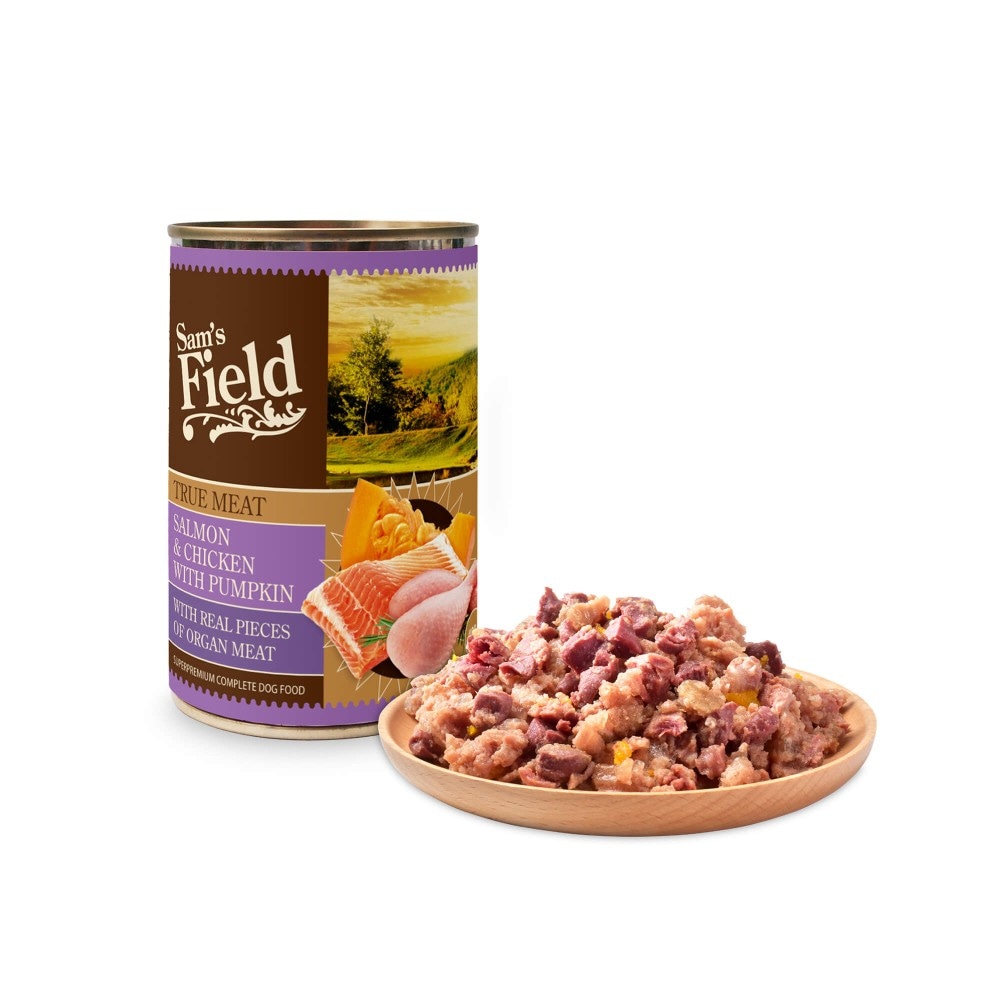 Sam's Field True Meat Salmon & Chicken with Pumpkin - Akcija u trgovini Pet Home
