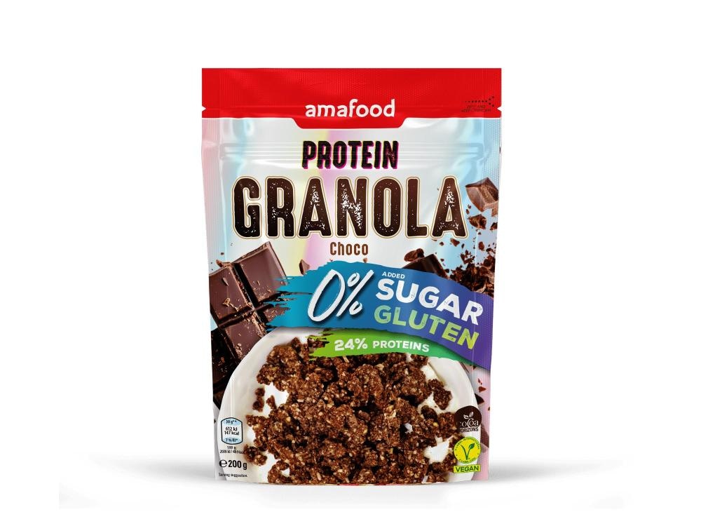 Amafood proteinske pločice i proteinske granole - Akcija u trgovini Mueller