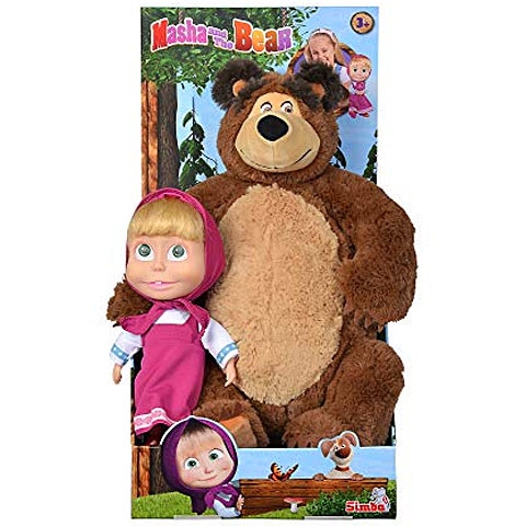 Masha and the Bear Figura Maša + Plišani medo set - Akcija u trgovini Konzum