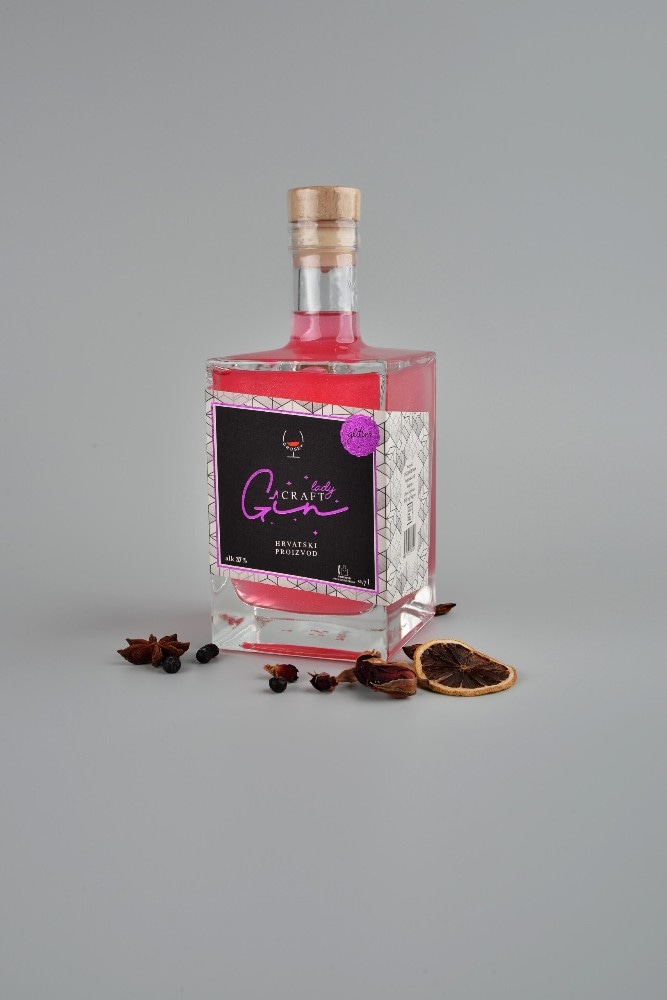 Grošek Gin pink glitter 0,7 l Akcija u trgovini Konzum