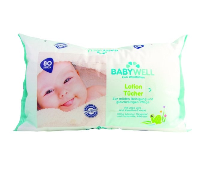 BABYWELL Maramica s losionom 4 x 80 kom - Akcija u trgovini Bipa