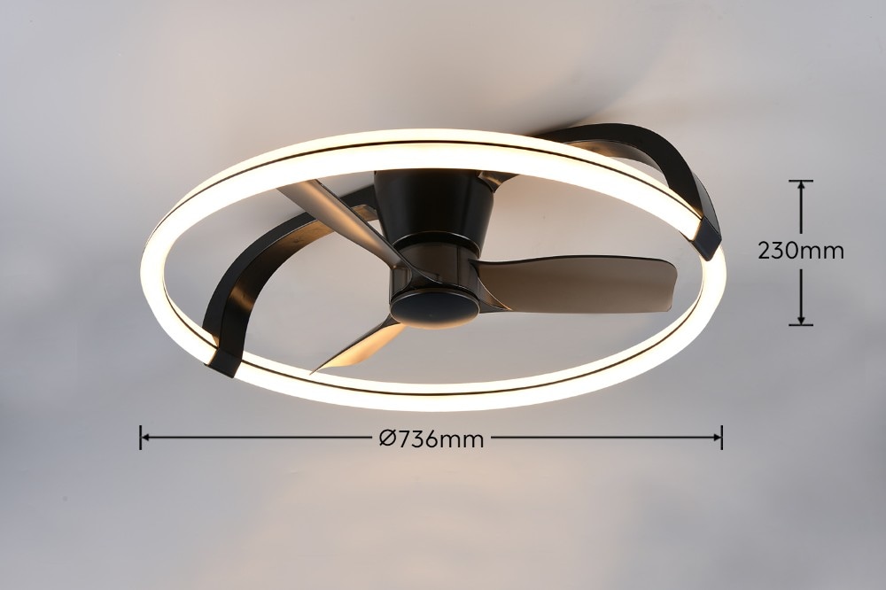 Stockholm Black stropni ventilator Akcija u trgovini Pevex