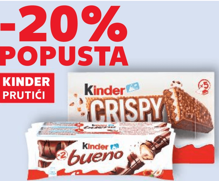 Kinder Prutići - Akcija u trgovini Kaufland