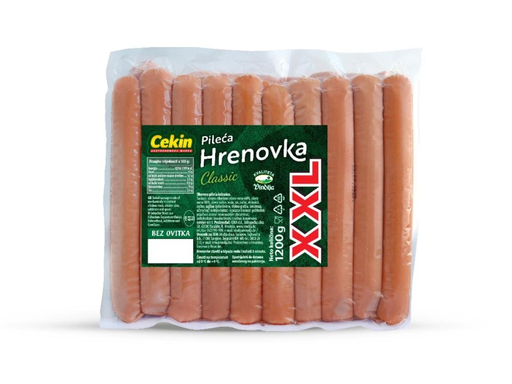 Cekin Pileća hrenovka classic XXL 1.2 kg - Akcija u trgovini Lidl