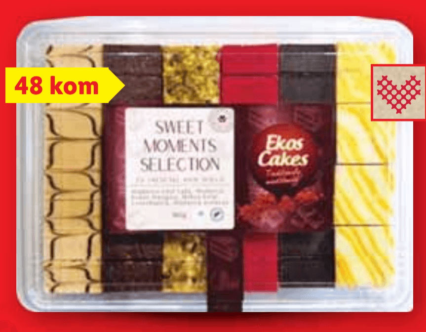 Ekos Miks mini kolača 950 g - Akcija u trgovini Lidl