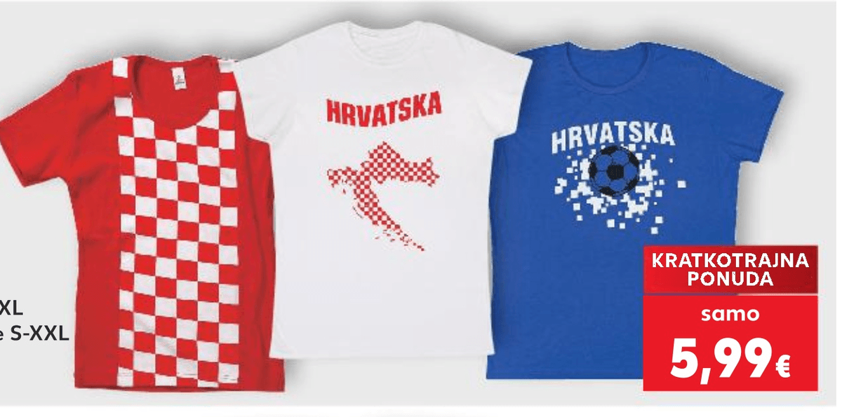 Dječji navijački dres - Akcija u trgovini Kaufland
