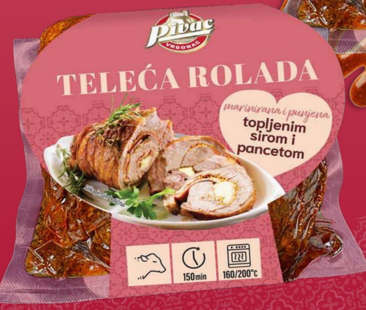 PIVAC Teleća rolada punjena pancetom i sirom - Akcija u trgovini Pivac