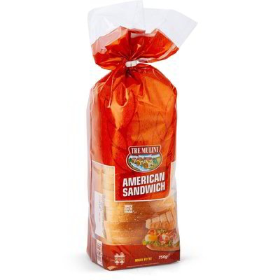 Kruh za sendviče American 750 g Tre Mulini - Akcija u trgovini Eurospin