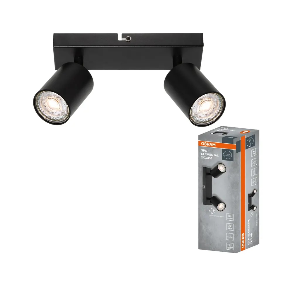 Spot reflektor ELEMENTAL 2 x GU10 - Akcija u trgovini Pevex