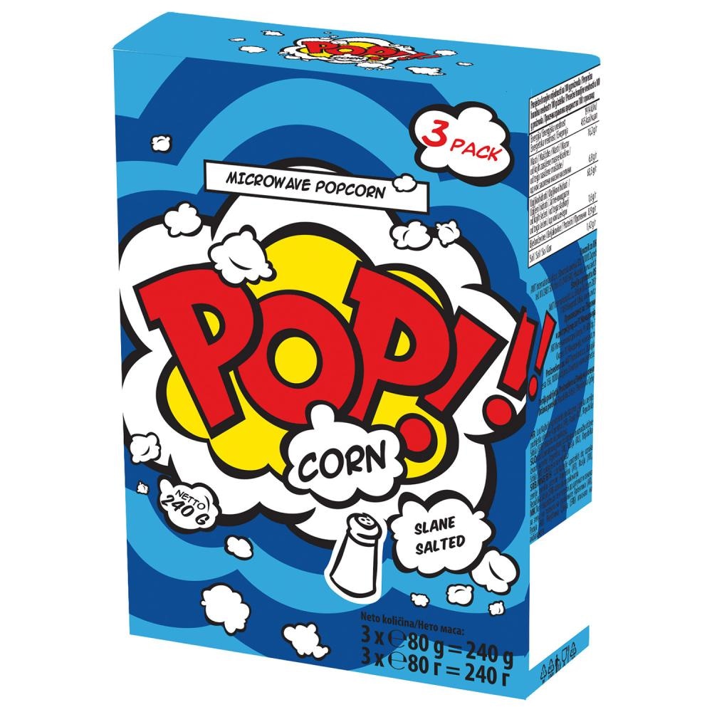 Kokice za mikrovalnu Pop 3x80 g Pop! - Akcija u trgovini KTC