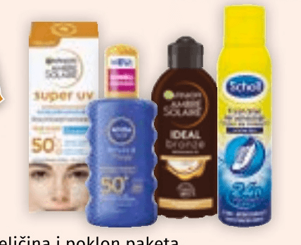 Odabrani proizvodi za sunčanje, zaštitu od insekata i njegu stopala - Akcija u trgovini Mueller