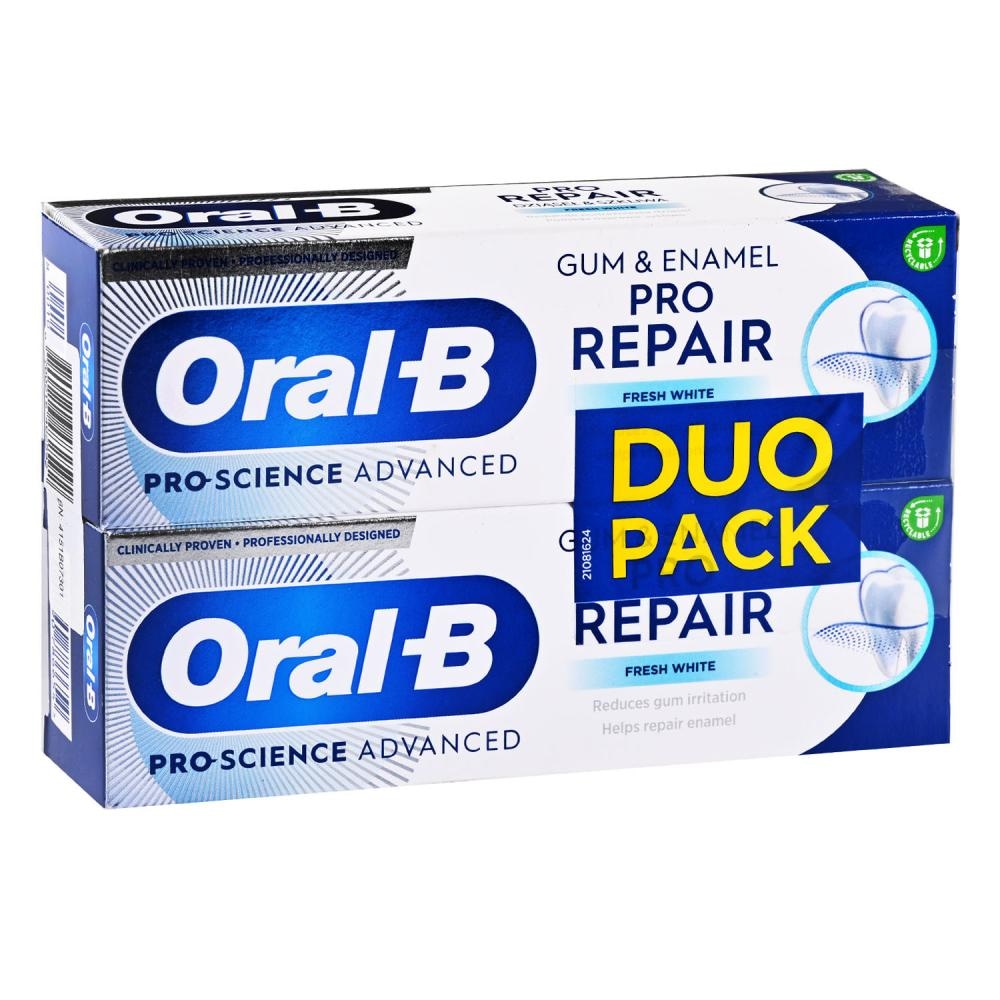 Oral B Zubna pasta pro repair 2x75ml Oral-B - Akcija u trgovini Konzum