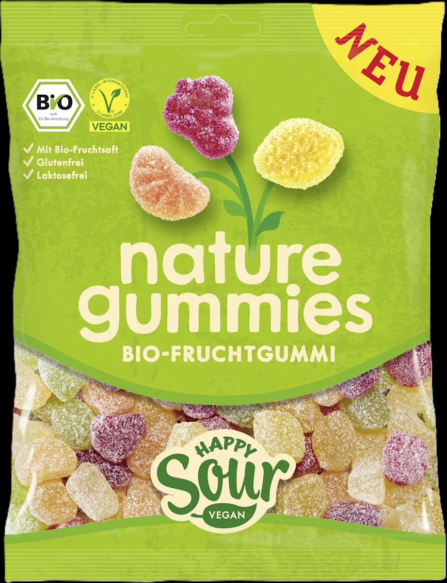 nature gummies EKO gumeni bomboni Happy Sour 120 g Akcija u trgovini Dm