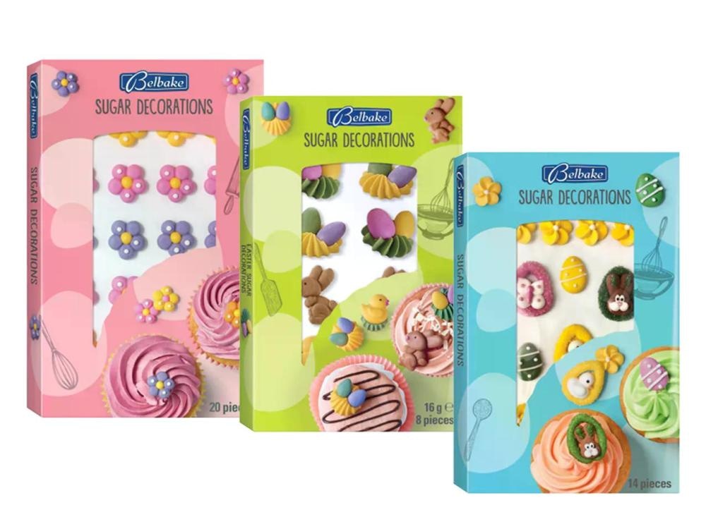 Uskrsne šećerne dekoracije 11-18 g Belbake - Akcija u trgovini Lidl