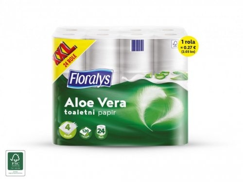 Floralys Toaletni papir XXL 24 role x 120 listića - Akcija u trgovini Lidl