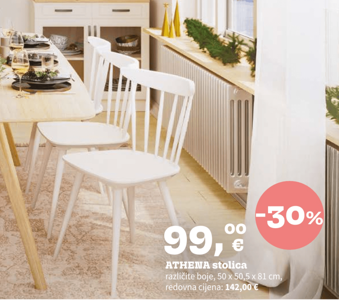 ATHENA stolica 50 x 50,5 x 81 cm - Akcija u trgovini Prima