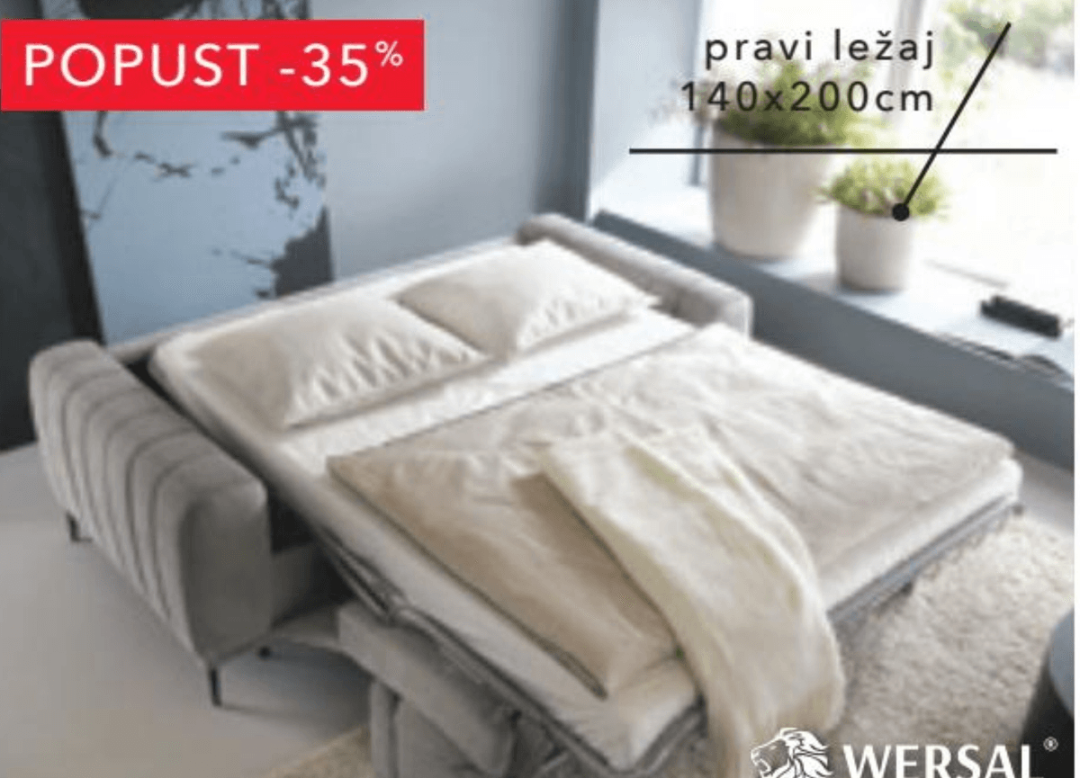 2-sjed maxi GANDI WERSAL - Akcija u trgovini Harvey Norman