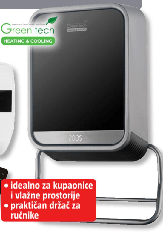 Ventilatorska grijalica 'HBH-2006SB' Green tech - Akcija u trgovini Bauhaus