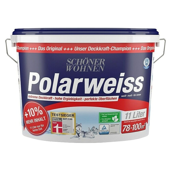 Unutarnja disperzijska boja 'Polarweiss' 11 l SCHÖNER WOHNEN - Akcija u trgovini Bauhaus
