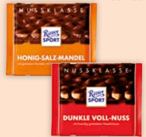 Ritter Sport Nussklasse čokolada 100 g - Akcija u trgovini Mueller