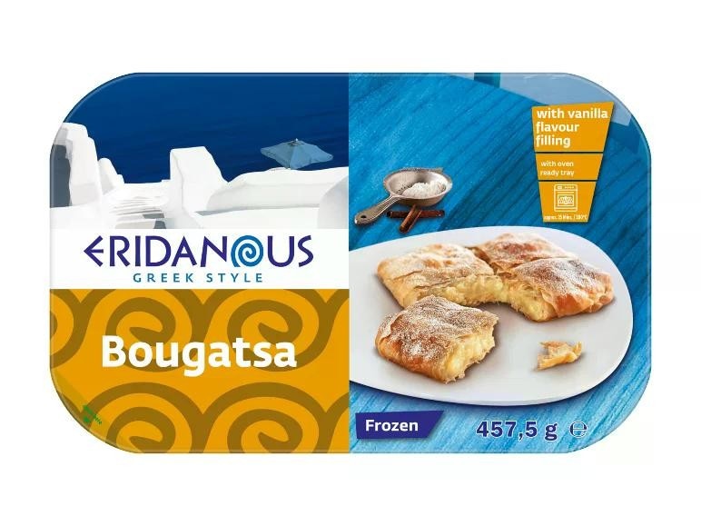 Eridanous Bougatsa s punjenjem od vanilije 450 g Akcija u trgovini Lidl
