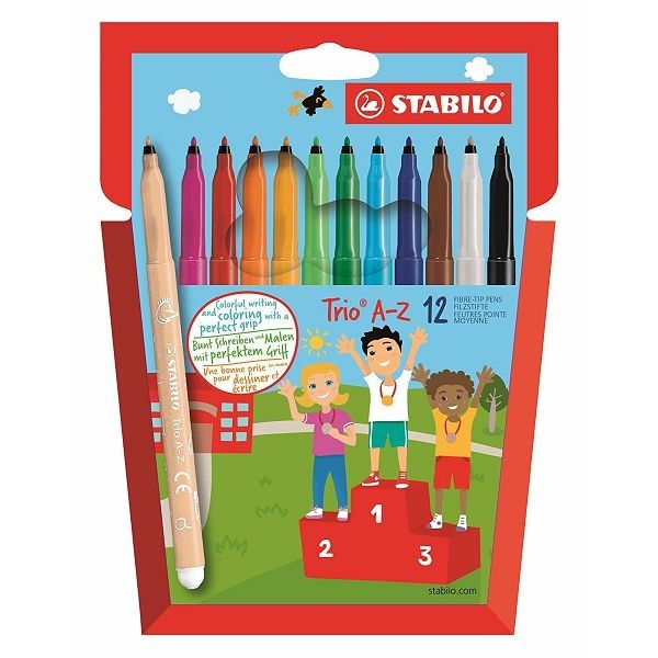 Stabilo Trio A-Z flomasteri 1 pak, 12 kom Akcija u trgovini Tommy