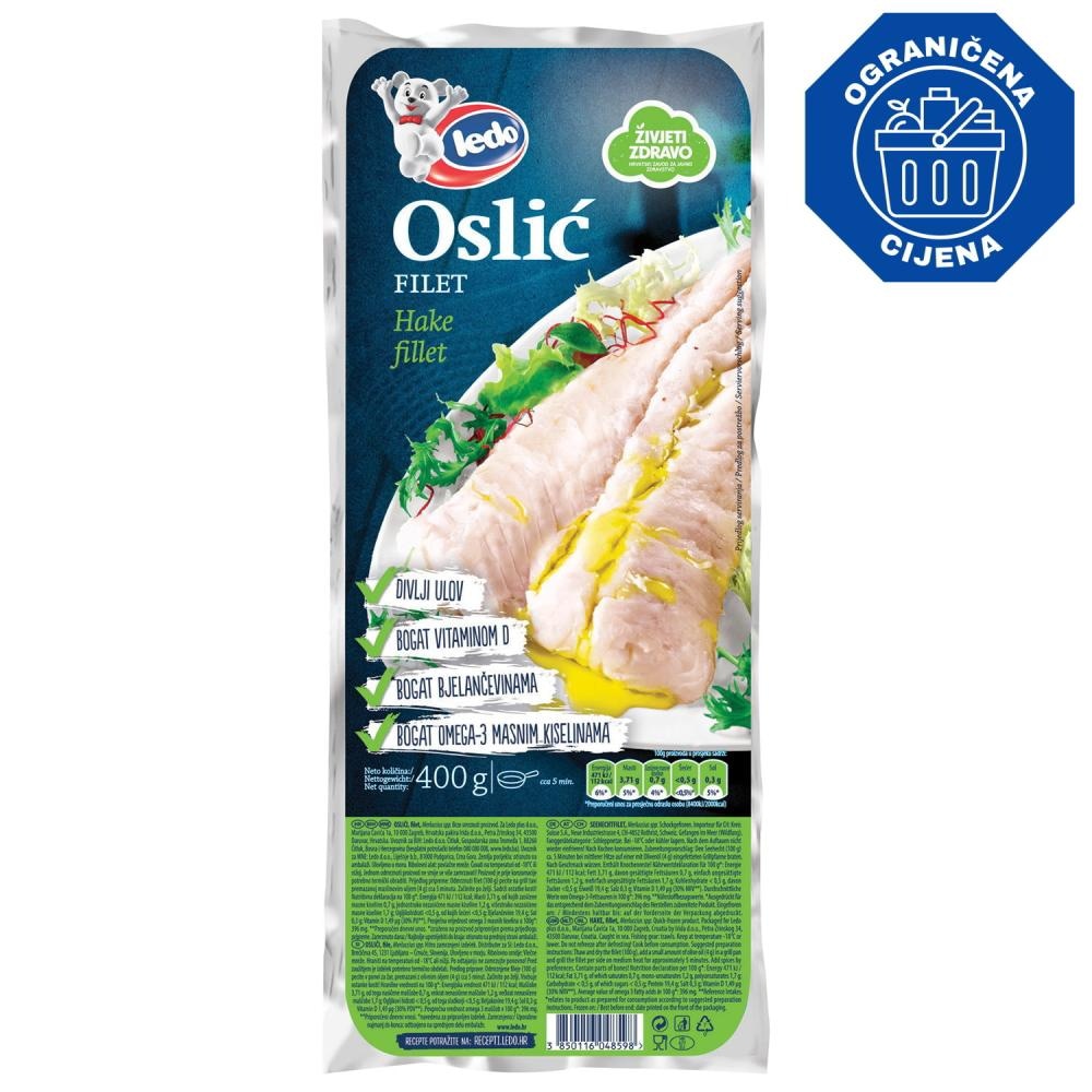 Ledo oslić 400 - 800 g Akcija u trgovini Plodine