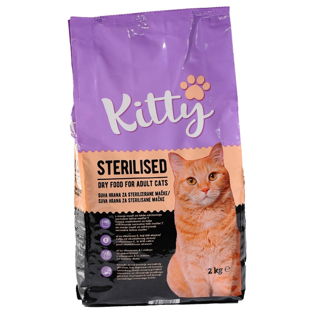 Kitty Sterilised hrana za mačke 2kg Akcija u trgovini Konzum
