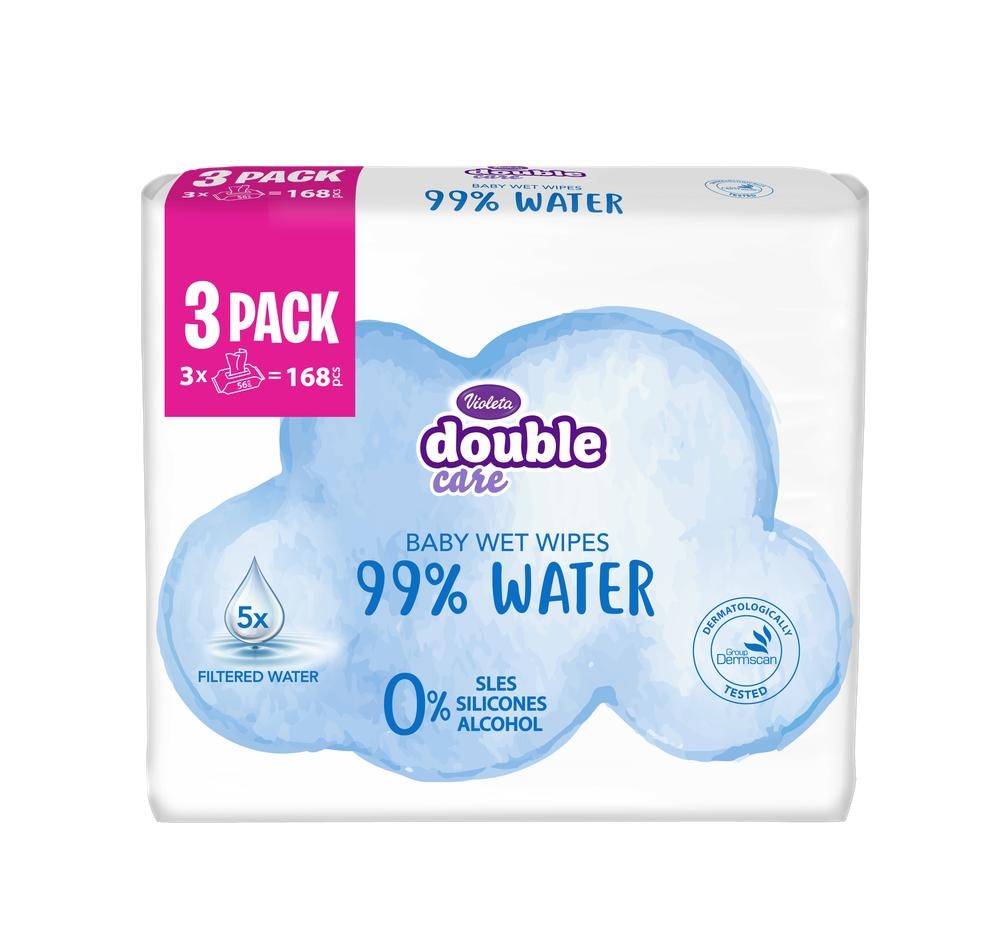 Violeta Baby vlažne maramice 3 x 56 kom - Akcija u trgovini Lidl