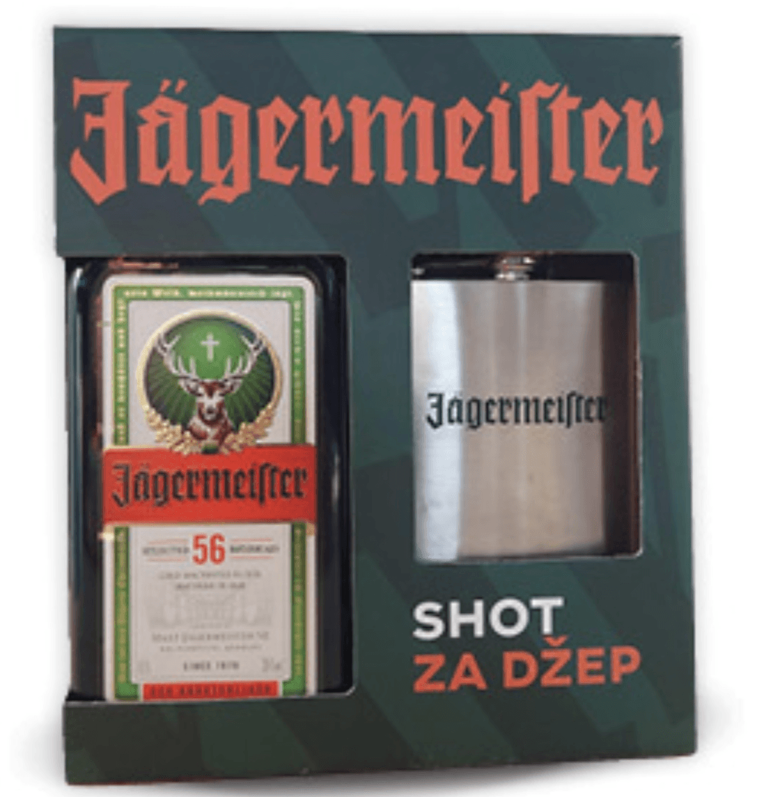 Jagermeister Liker 0,70l + pljoska, set Jägermeister - Akcija u trgovini Konzum