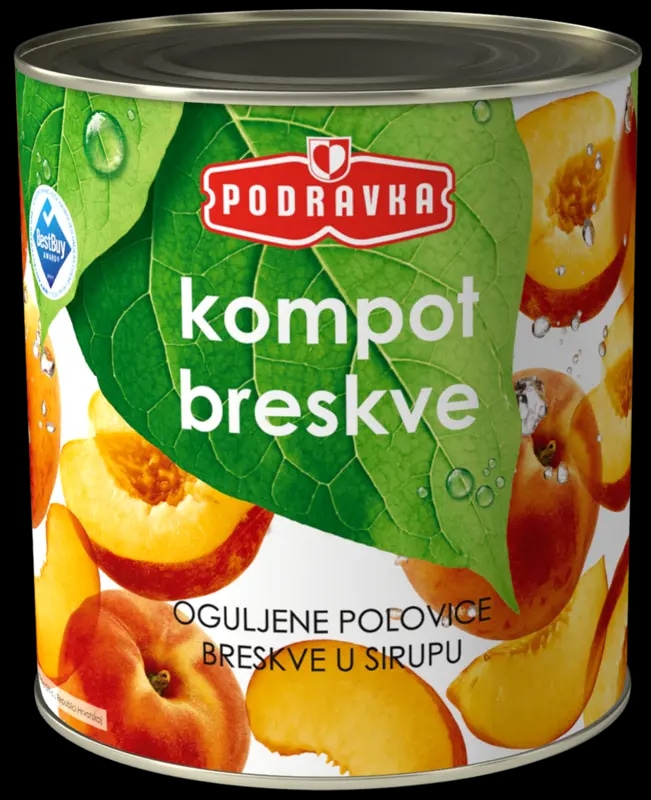 Podravka Kompot Breskve 480 g - Akcija u trgovini Studenac