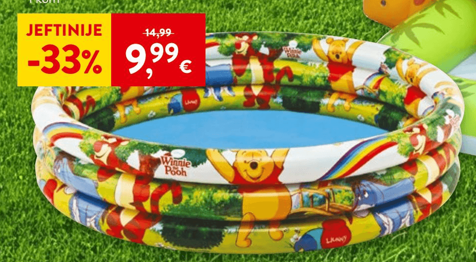 Bazen s 3 prstena 1.52 m, 1 kom Winnie Pooh Akcija u trgovini Spar