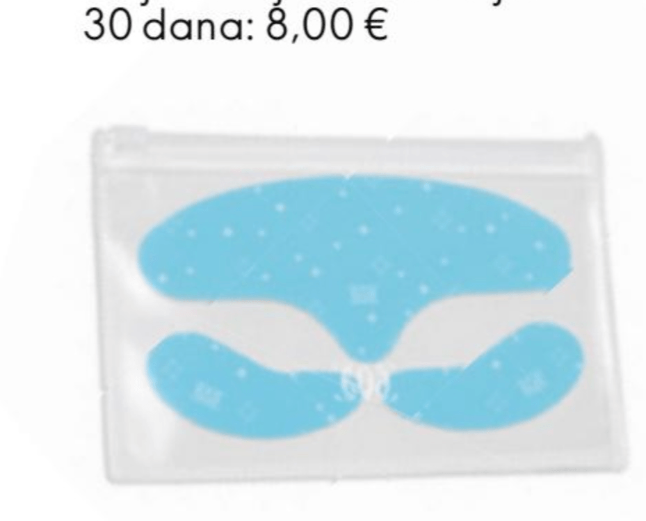 Arctic Ritual jastučići za područje oko očiju i čelo za čelo: 14 x 6 cm; za područje oko očiju: 7 x 3 cm - Akcija u trgovini Oriflame