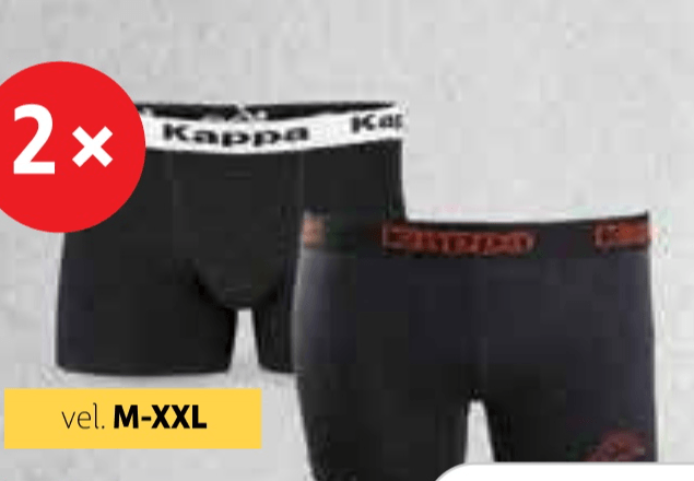 Muške bokserice 2x Kappa - Akcija u trgovini Plodine