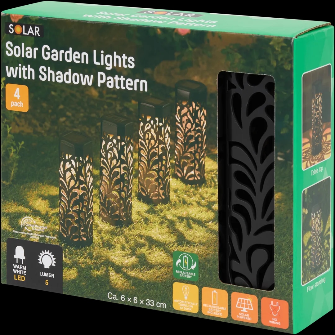 Solar Vrtna rasvjeta 4 KOMADA - Akcija u trgovini Action