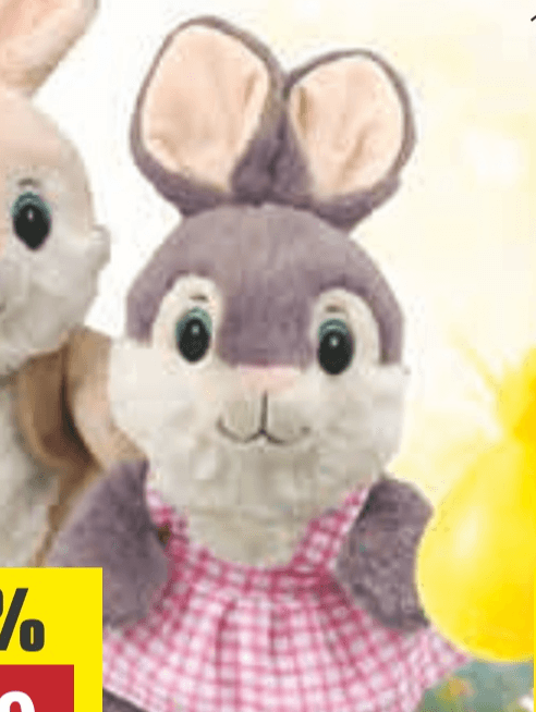 Plišani zeko 1 kom - Akcija u trgovini Ribola